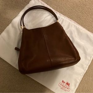 Brown Coach bag like new with dust bag! In perfect condition no flaws